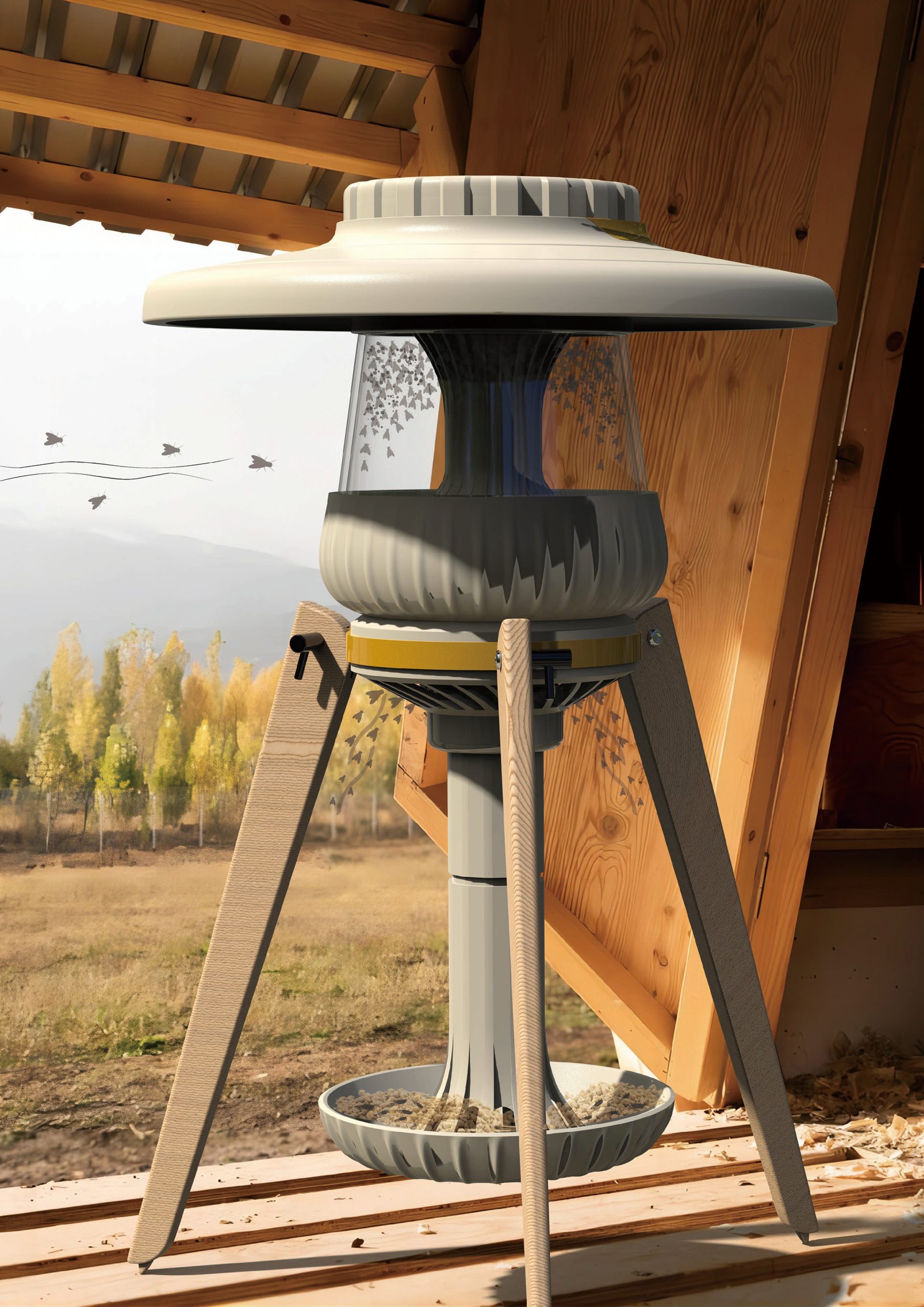 能捕蠅的家禽飼喂器 作品照片