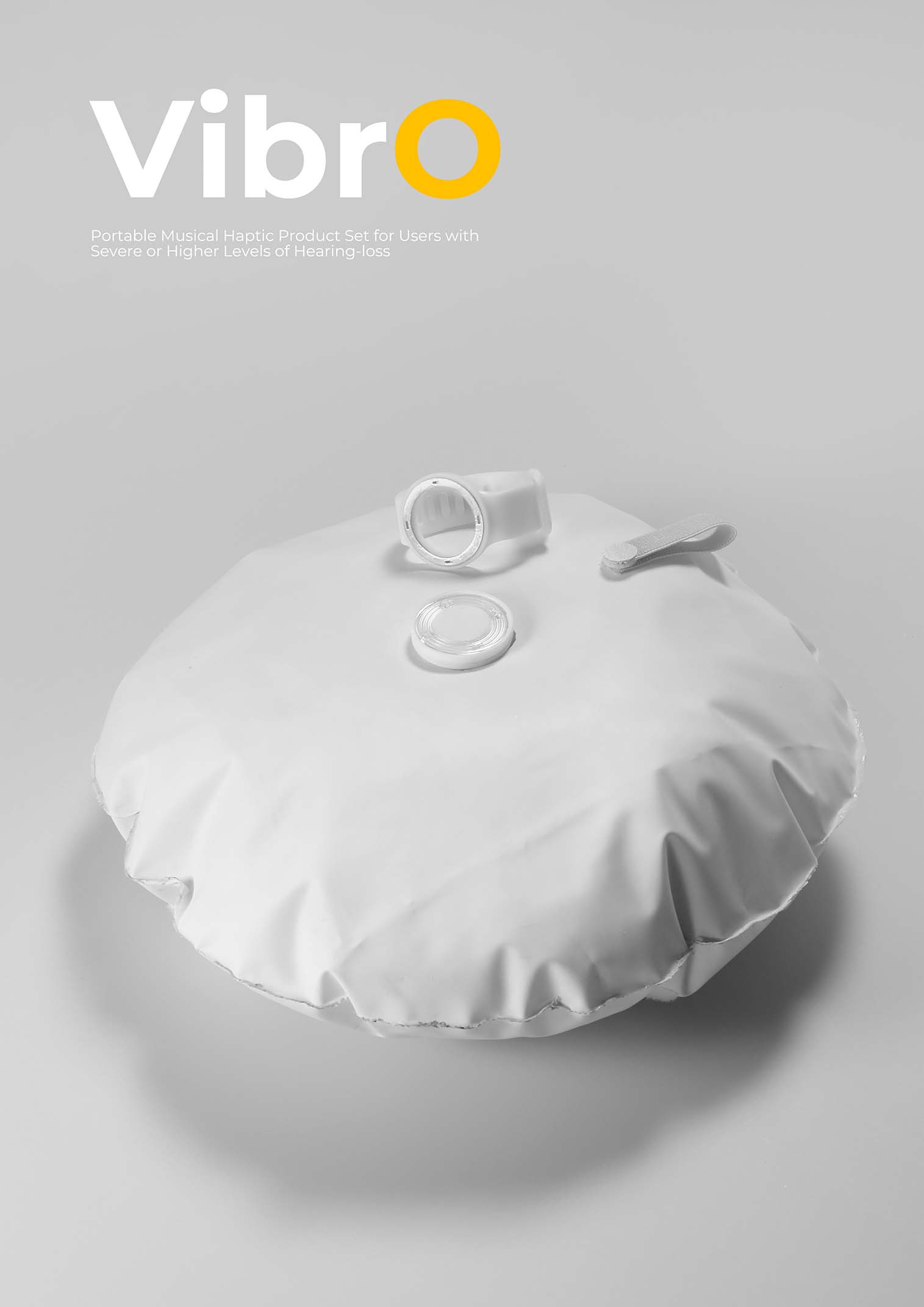 VibrO：為重度及以上程度聽障用戶設計的便攜式觸覺音樂感受套件組 作品照片